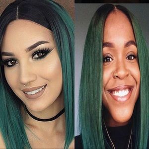 Ombré Green Bob wig